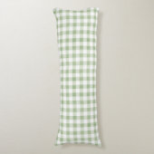 Coussins Longs Sage naturel rustique En vichy Plaid (Devant (Vertical))