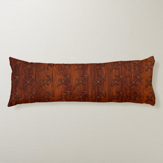Coussins Longs Sagittarius Zodiac Connexion Mahogany Style Bois (Devant)