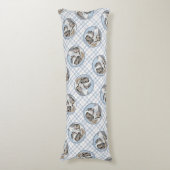 Coussins Longs Saint Bernard Peinture Rough St Original Chien Art (Devant (Vertical))