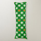 Coussins Longs Saint-Patrick irlandais couleur argyll (Devant (Vertical))