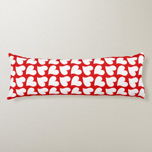 COUSSINS LONGS SAINT VALENTIN COEURS ROUGES ET BLANCS SAINT VALEN (Devant)