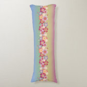Coussins Longs Sakura Blossoms Mixtes Kimono Style Arc-en-ciel (Devant (Vertical))