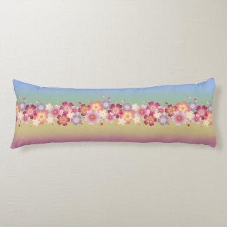 Coussins Longs Sakura Blossoms Mixtes Kimono Style Arc-en-ciel