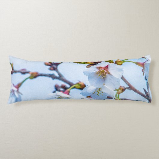 Coussins Longs Sakura - Fleur de cerisier japonaise (Devant)