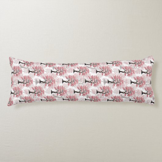 Coussins Longs Sakura Rose Cherry Fleur Arbre Design (Devant)