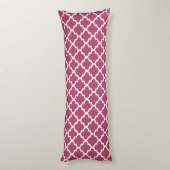 Coussins Longs Sangria Rouge Marocain Trellis Motif (Dos (Vertical))