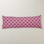 Coussins Longs Sangria Rouge Marocain Trellis Motif (Dos)