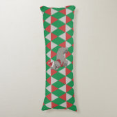 Coussins Longs Santa PawsHoliday Diamonds Dog (Devant (Vertical))
