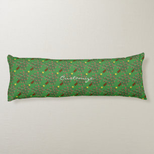 Coussins Longs Sapins de Noël verts Thunder_Cove