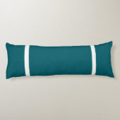 Coussins Longs Sarcelle + Garnitures blanches (Dos)