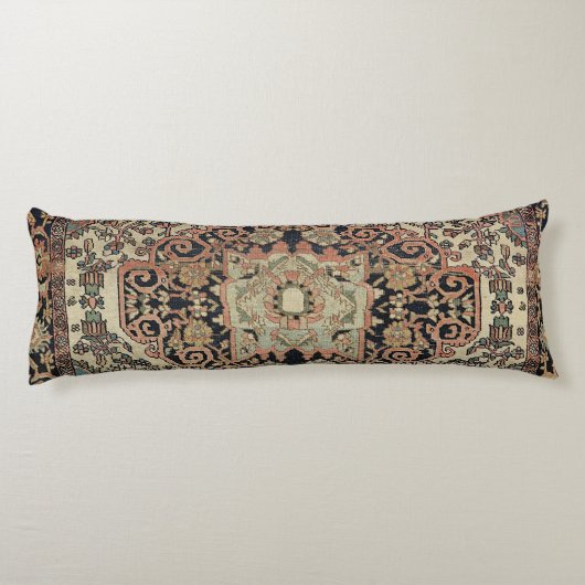 Coussins Longs Sarouk rose beige perse (Dos)