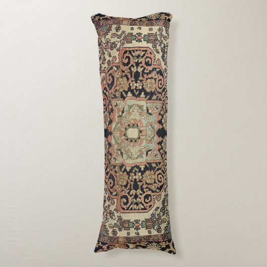 Coussins Longs Sarouk rose beige perse (Devant (Vertical))