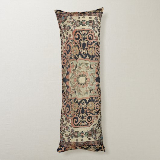 Coussins Longs Sarouk rose beige perse (Dos (Vertical))