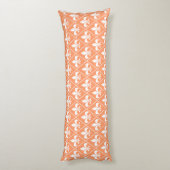 Coussins Longs Saumon Fleur de Lys (Dos (Vertical))