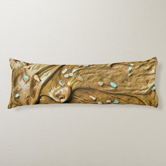 Coussins Longs Saupoudrer de gâteau de crème glacée au chocolat f (Devant)