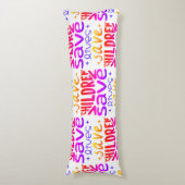 Coussins Longs Sauver les enfants, sauver des vies (Devant (Vertical))