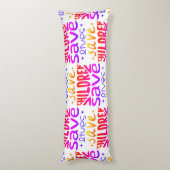 Coussins Longs Sauver les enfants, sauver des vies (Dos (Vertical))