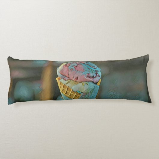 Coussins Longs Saveur de crème glacée (Dos)