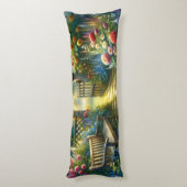 Coussins Longs Scène de porte de jardin ensoleillé (Dos (Vertical))