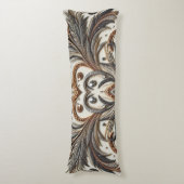 Coussins Longs Schéma floral brillant avec pierre de gemme (Devant (Vertical))