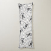 Coussins Longs Schnauzer Peinture Giant Décroché Art Chien origin (Dos (Vertical))