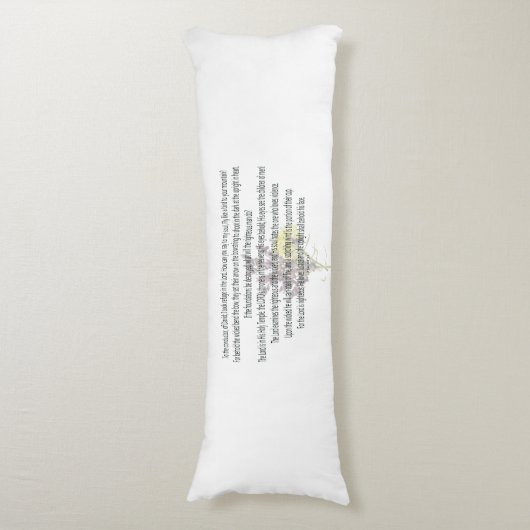 Coussins Longs Scripture, psaume 11 (Devant (Vertical))