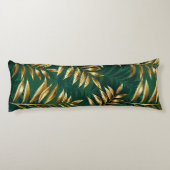 Coussins Longs Seamless pattern with golden ferns (Dos)