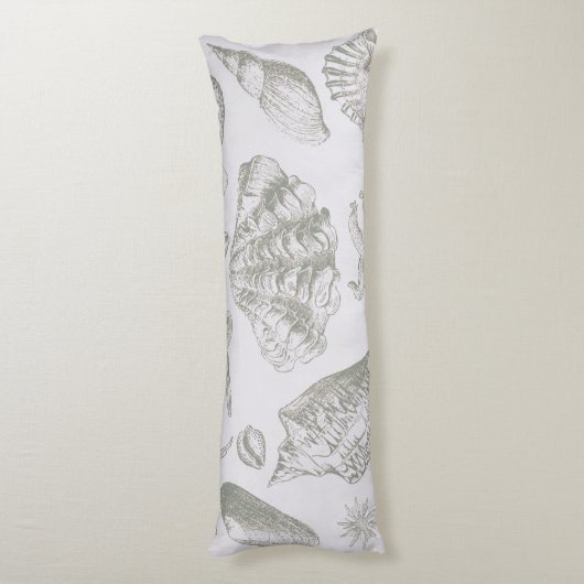Coussins Longs Seashell Soft Antique Art Beach Shops (Dos (Vertical))