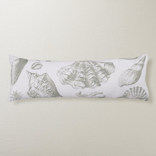 Coussins Longs Seashell Soft Antique Art Beach Shops (Devant)