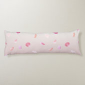 Coussins Longs Sérénité Romantique Rose Pétales (Dos)