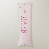 Coussins Longs Sérénité Romantique Rose Pétales (Devant (Vertical))