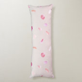 Coussins Longs Sérénité Romantique Rose Pétales (Dos (Vertical))