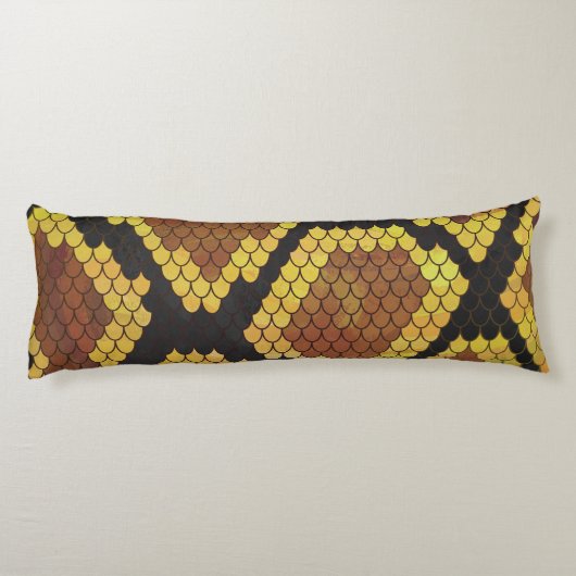 Coussins Longs Serpent Brown et Silhouette Or (Dos)