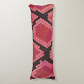 Coussins Longs Serpent noir et rouge (Devant (Vertical))
