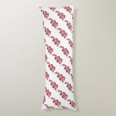 Coussins Longs Serpent noir et rouge Silhouette (Devant (Vertical))