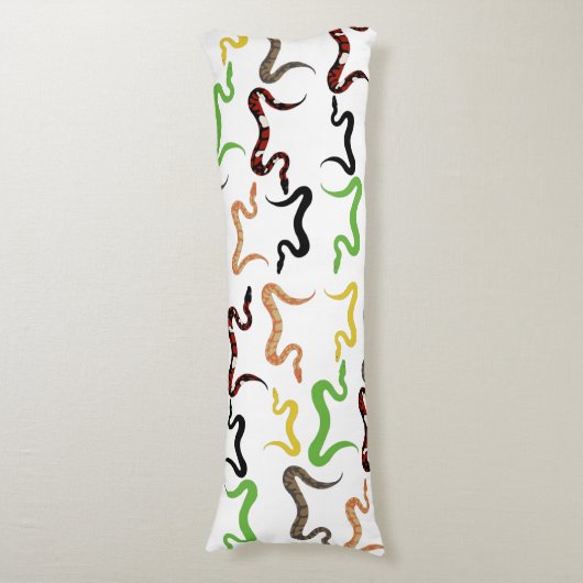 Coussins Longs Serpents colorés Python Reptile Motif (Devant (Vertical))
