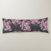 Coussins Longs Serpents et roses roses (Dos)