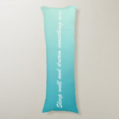 Coussins Longs SEULEMENT dégradés de COULEUR - bleu océan + votre (Devant (Vertical))