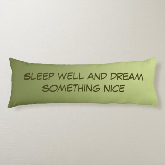 Coussins Longs Seules les couleurs - vert olive + votre texte (Devant)