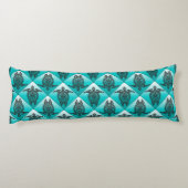 Coussins Longs Shamanic Tortues de mer Motif - cyan (Dos)