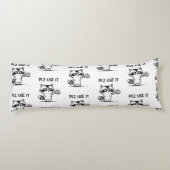 Coussins Longs S'Il Vous Plaît Utiliser - Funny Racoon Sarcastiqu (Dos)