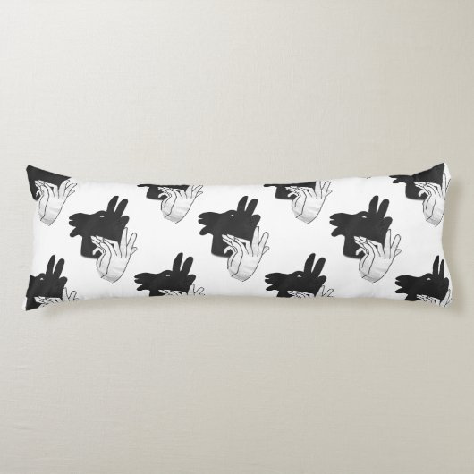 Coussins Longs Silhouette à la main Billy Goat Grey (Devant)