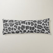 Coussins Longs Silhouette gris léopard et gris clair (Dos)