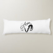 Coussins Longs Silver Aries le bélier Zodiac (Devant)