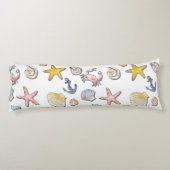 Coussins Longs Simple Conception de plage mignonne  (Dos)