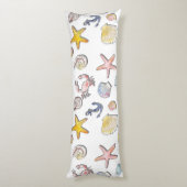 Coussins Longs Simple Conception de plage mignonne  (Dos (Vertical))