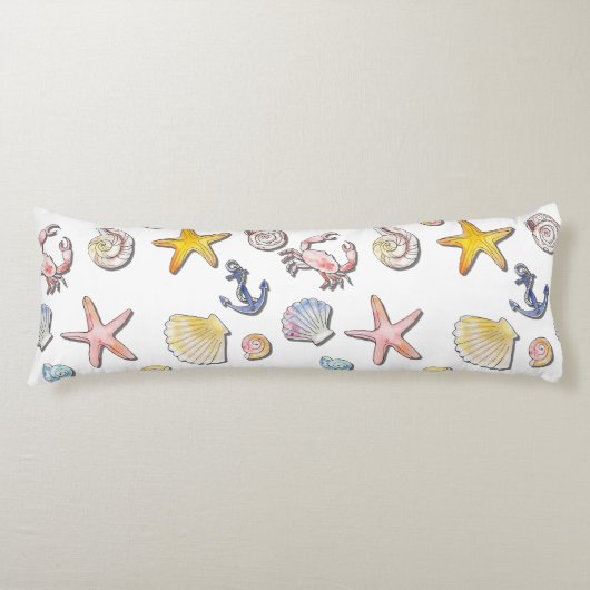 Coussins Longs Simple Conception de plage mignonne  (Devant)