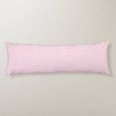 Coussins Longs Simple Gingham à Carreaux Rose Pâle (Dos)