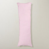 Coussins Longs Simple Gingham à Carreaux Rose Pâle (Devant (Vertical))