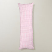 Coussins Longs Simple Gingham à Carreaux Rose Pâle (Dos (Vertical))